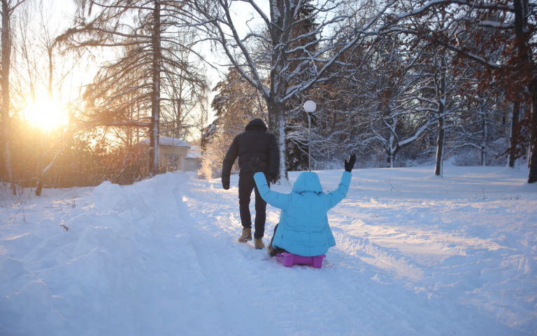 Talviaktiviteetteja Kyyhkylän Kartanossa, Mikkelissä