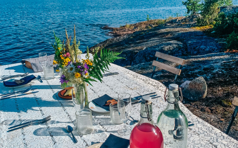 Summer 2024 Wild food dinners to island of Lake Saimaa
